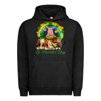 Pigment Black St. Patrick's Day Farm Animal Png Urban Hoodie - BundleAndBundleShop