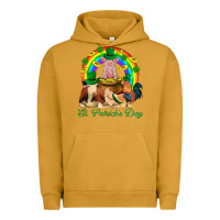 Pigment Peanut Butter St. Patrick's Day Farm Animal Png Urban Hoodie - BundleAndBundleShop