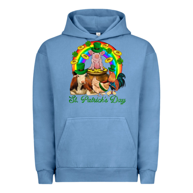 St. Patrick's Day Farm Animal Png Urban Hoodie by BundleAndBundleShop | Teevron