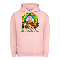 Pigment Salmon St. Patrick's Day Farm Animal Png Urban Hoodie - BundleAndBundleShop