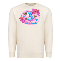Sandshell back to school flowers third grade 3200x2400 Premium Sweatshirt - AdoDesignShop