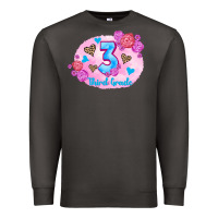 Smoke back to school flowers third grade 3200x2400 Premium Sweatshirt - AdoDesignShop