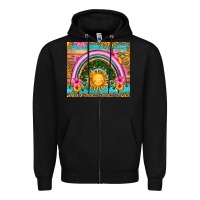 Black summer rainbow Zipper Hoodie - HRA Design Shop