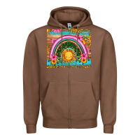 Chestnut summer rainbow Zipper Hoodie - HRA Design Shop