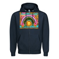Navy summer rainbow Zipper Hoodie - HRA Design Shop