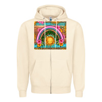 Sandshell summer rainbow Zipper Hoodie - HRA Design Shop