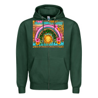 Sports Green summer rainbow Zipper Hoodie - HRA Design Shop