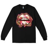 Black volleyball lips Long Sleeve Tee - Zillion Design Studio