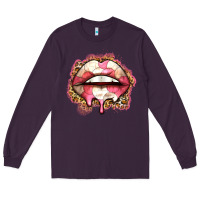 Plum volleyball lips Long Sleeve Tee - Zillion Design Studio