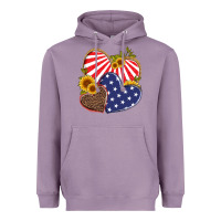 Lavender america heart and sunflower Heavyweight Hoodie - Artiststas