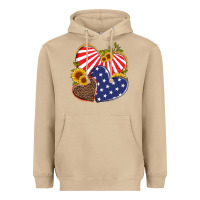 Mushroom america heart and sunflower Heavyweight Hoodie - Artiststas