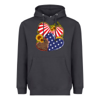 Smoke america heart and sunflower Heavyweight Hoodie - Artiststas
