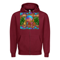 Burgundy salty beach Zipper Hoodie - HRA Design Shop