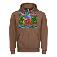 Chestnut salty beach Zipper Hoodie - HRA Design Shop