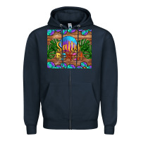 Navy salty beach Zipper Hoodie - HRA Design Shop