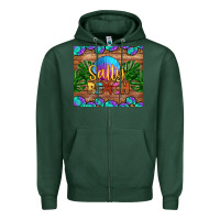 Sports Green salty beach Zipper Hoodie - HRA Design Shop