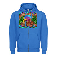 True Royal salty beach Zipper Hoodie - HRA Design Shop