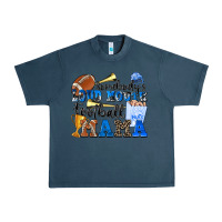 Midnight Navy somebody's loud mouth football mama Urban Heavy Tee - Zillion Design Studio