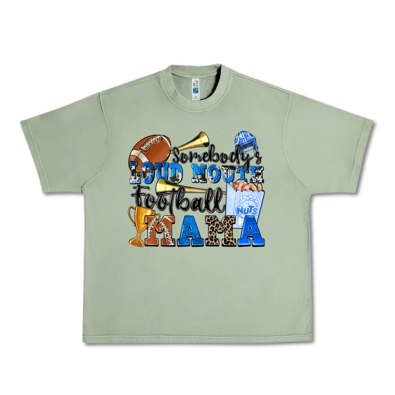 Somebody's Loud Mouth Football Mama Urban Heavy Tee by Zillion Design Studio | Teevron