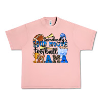 Salmon somebody's loud mouth football mama Urban Heavy Tee - Zillion Design Studio
