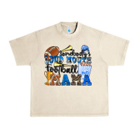 Sandshell somebody's loud mouth football mama Urban Heavy Tee - Zillion Design Studio
