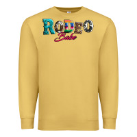 Antique Gold rodeo babe turquoise serape cowhide leopard Premium Sweatshirt - Artiststas