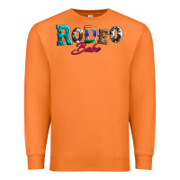 Carrot rodeo babe turquoise serape cowhide leopard Premium Sweatshirt - Artiststas