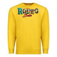 Lemon rodeo babe turquoise serape cowhide leopard Premium Sweatshirt - Artiststas
