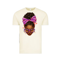 Vintage Arctic sorority colors purple carol afro messy bun woman Vintage Tee - texasbilliewilder