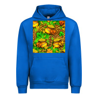 Cobalt St. Patrick's pot of gold seamless pattern Urban Hoodie - BundleAndBundleShop