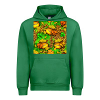 Emerald St. Patrick's pot of gold seamless pattern Urban Hoodie - BundleAndBundleShop