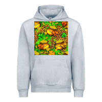 Heather Grey St. Patrick's pot of gold seamless pattern Urban Hoodie - BundleAndBundleShop