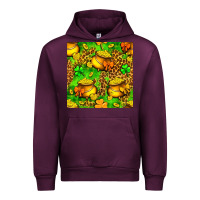 Mauve Wine St. Patrick's pot of gold seamless pattern Urban Hoodie - BundleAndBundleShop