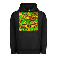 Pigment Black St. Patrick's pot of gold seamless pattern Urban Hoodie - BundleAndBundleShop