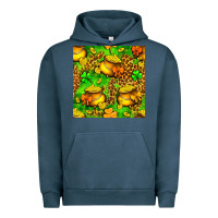 Pigment Midnight Navy St. Patrick's pot of gold seamless pattern Urban Hoodie - BundleAndBundleShop