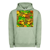 Pigment Oil Green St. Patrick's pot of gold seamless pattern Urban Hoodie - BundleAndBundleShop