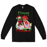 Black christmas roosters Long Sleeve Tee - RanaPortraitStore