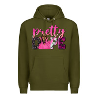 Army Green pretty dope afro woman Premium Hoodie - NancyCooperArtShop