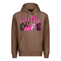 Chestnut pretty dope afro woman Premium Hoodie - NancyCooperArtShop