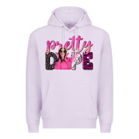 Lilac pretty dope afro woman Premium Hoodie - NancyCooperArtShop