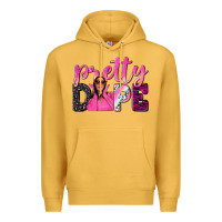 Mustard pretty dope afro woman Premium Hoodie - NancyCooperArtShop