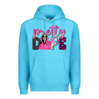 Ocean Blue pretty dope afro woman Premium Hoodie - NancyCooperArtShop