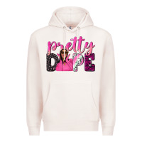 Pale Pink pretty dope afro woman Premium Hoodie - NancyCooperArtShop