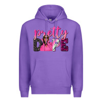 Purple pretty dope afro woman Premium Hoodie - NancyCooperArtShop