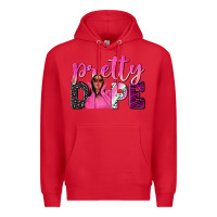 Red pretty dope afro woman Premium Hoodie - NancyCooperArtShop