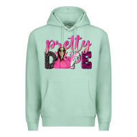 Seafoam pretty dope afro woman Premium Hoodie - NancyCooperArtShop