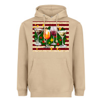 Mushroom Christmas cocktail Heavyweight Hoodie - AdoDesignShop