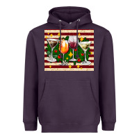 Plum Christmas cocktail Heavyweight Hoodie - AdoDesignShop