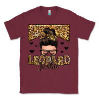 Burgundy leopard junkie messy bun Classic Tee - Zillion Design Studio