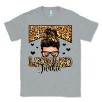 Heather Grey leopard junkie messy bun Classic Tee - Zillion Design Studio